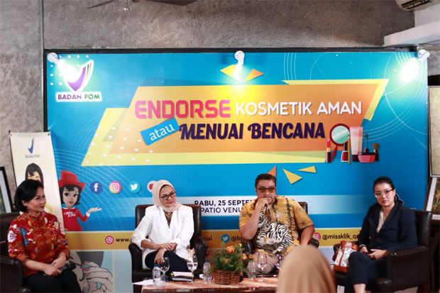 BPOM: Pasar Kosmetik Ilegal Miliaran Rupiah, Selebritis Diajak Beri Edukasi