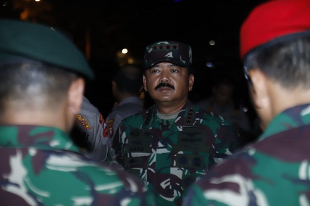 Panglima TNI Tinjau Pengamanan di Gedung DPR/MPR