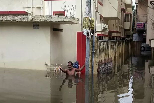 Banjir di India, Tewaskan 113 Orang