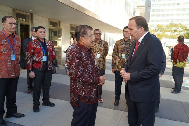 Di Sidang Umum PBB, JK Ajak Para Delegasi Pakai Batik Indonesia