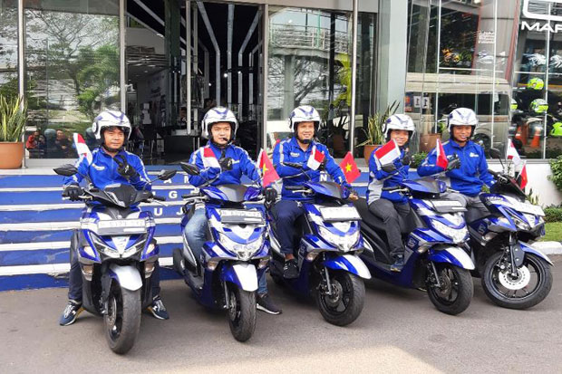 Terobos 5 Negara, 5 Bikers Buktikan Teknologi Blue Core Yamaha Irit - Bertenaga