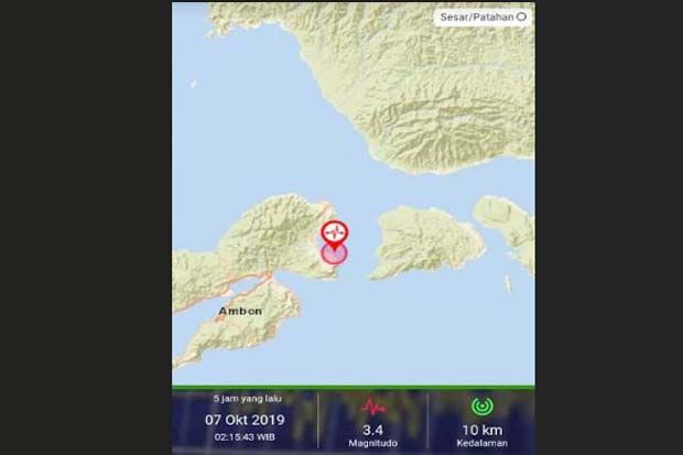 1.149 Gempa Susulan Terjadi di Maluku, 122 Gempa Getarannya Dirasakan Warga