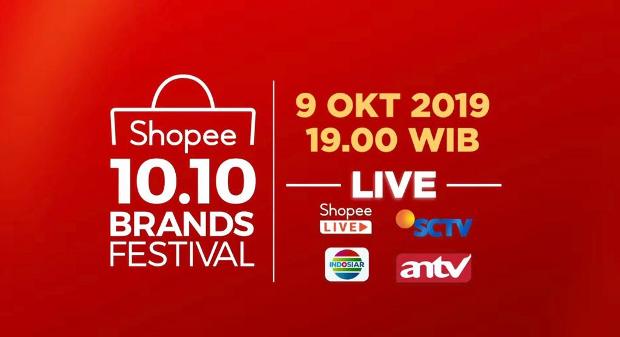 Acara TV Shopee 10.10 Brands Festival Bawa Ragam Kejutan!