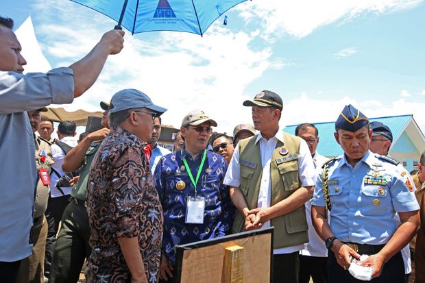 Wapres JK dan Kepala BNPB Tinjau Hunian Korban Gempa-Tsunami Palu
