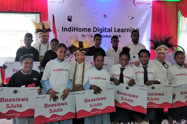 Tingkatkan Pendidikan di Papua, BUMN Luncurkan IndiHome Digital Learning