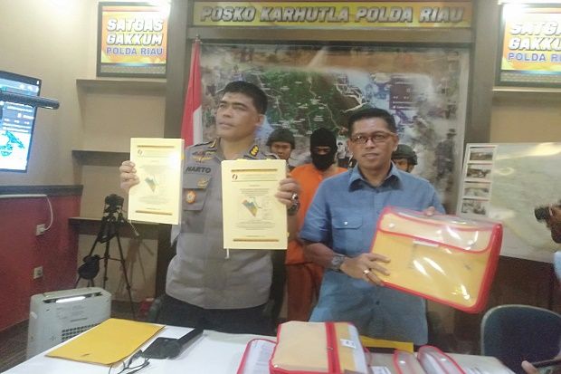 Jadi Tersangka Karhutla, Polda Riau Tahan Bos Perusahaan Sawit PT SSS