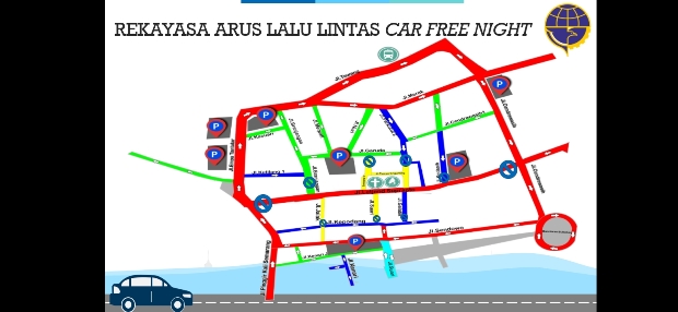 Jumat-Sabtu, Car Free Night Diuji Coba di Kota Lama Semarang
