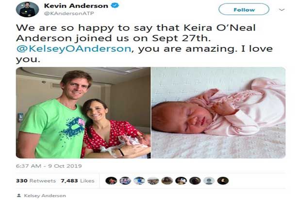 Kevin Anderson Berbahagia Punya Perempuan Kedua di Keluarganya