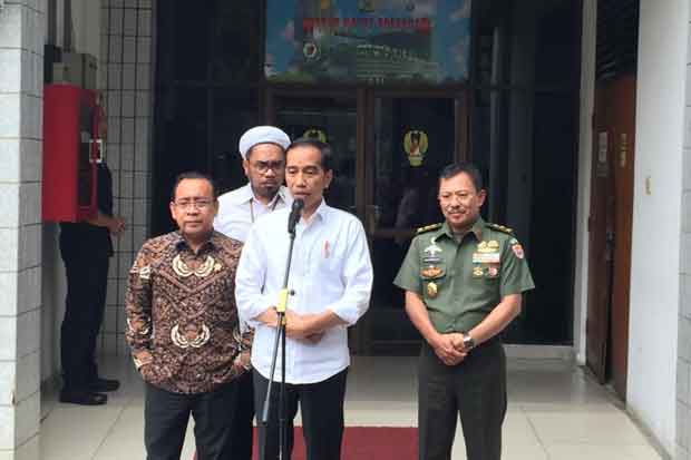 Dua Kali Jenguk Wiranto, Jokowi Pastikan Kondisi Menko Polhukam Stabil