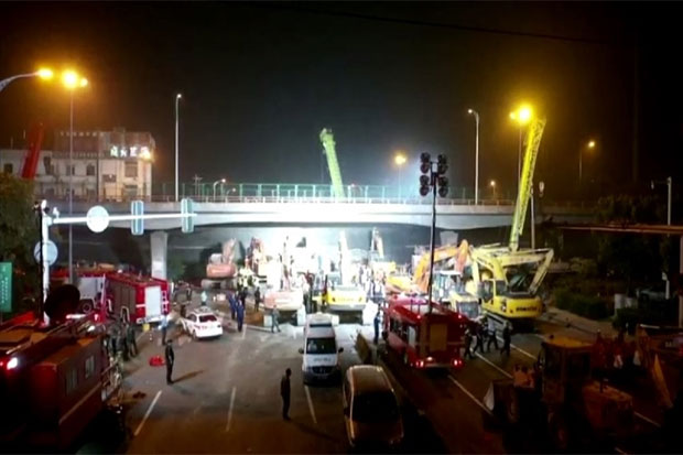 Jembatan Layang di China Timur Runtuh, 3 Tewas