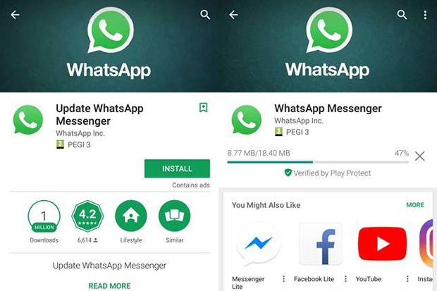 Ternyata WhatsApp Sempat Hilang dari Google Play Store