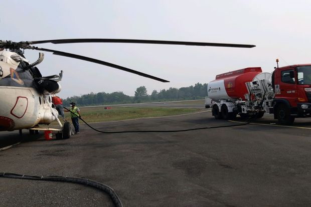 3 Helikopter Water Bombing di Riau Digeser ke Jambi, Sumsel, dan Jabar