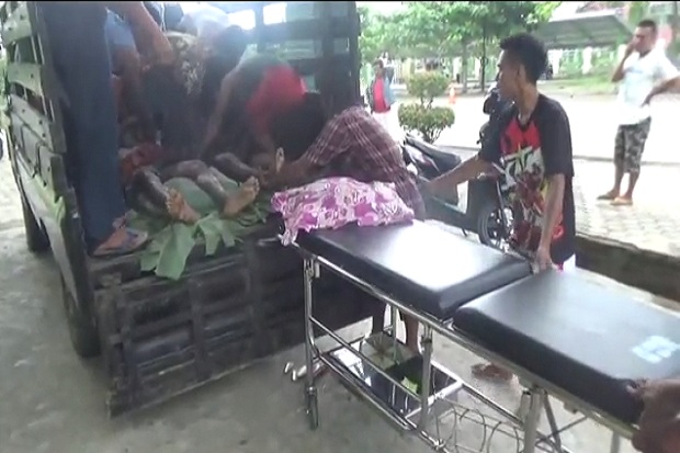 Bapak dan Anak Terbakar dalam Kios Bensin di Tanggamus Lampung