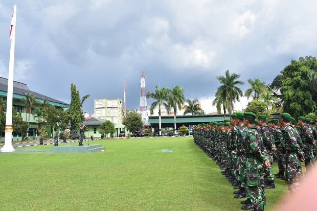 Jelang Pelantikan Presiden, Prajurit Korem 091/ASN Disiagakan