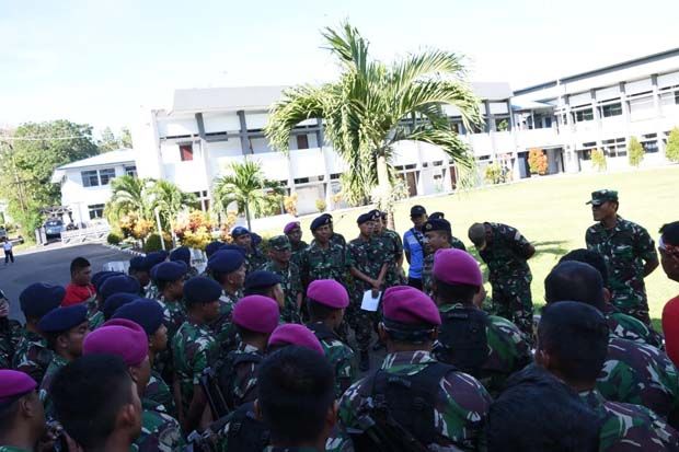 Lantamal  VIII Siagakan Pasukan Pengamanan Jelang Pelantikan Presiden