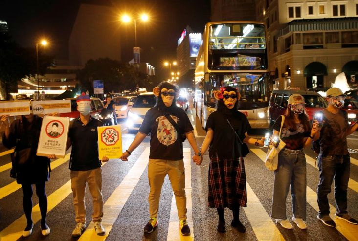 Pemimpin Demonstran Hong Kong Serukan Unjuk Rasa Meski Ditangkap