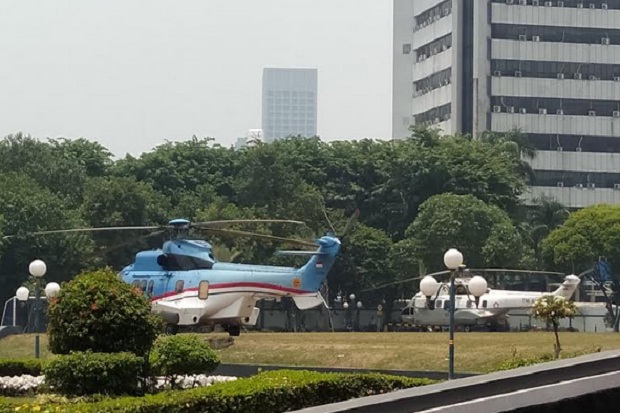 Pelantikan Jokowi-Maruf, Tiga Helikopter Disiagakan di DPR