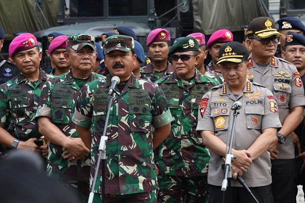 Pelantikan Jokowi-Ma\ruf Amin, Panglima TNI Tinjau Pengamanan Ibu Kota