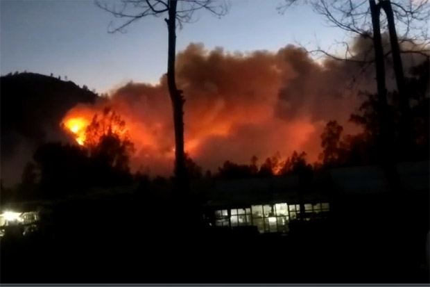Kebakaran Hutan di Kawasan Gunung Ijen Meluas, Jalur Pendakian Ditutup