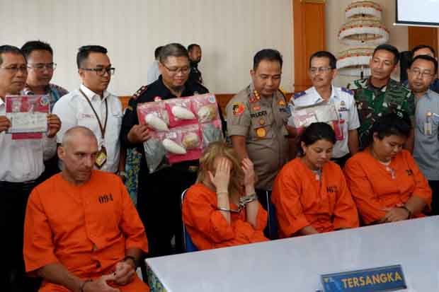 4 Warga Negara Asing Selundupkan 1 Kg Narkoba ke Bali
