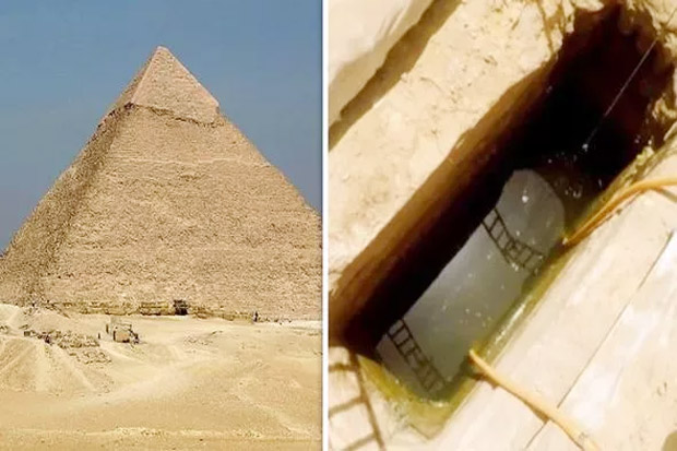 Makam Raksasa dengan Sup Manusia Ditemukan di Bawah Air Gua Piramida Mesir