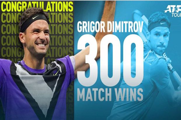 Grigor Dimitrov Menyabet Rekor Kemenangan Ke-300 di ATP Tour