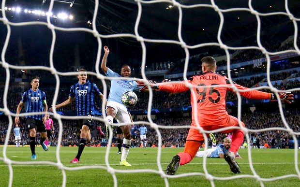 Hat-trick Sterling Warnai Kemenangan Besar Manchester City atas Atalanta