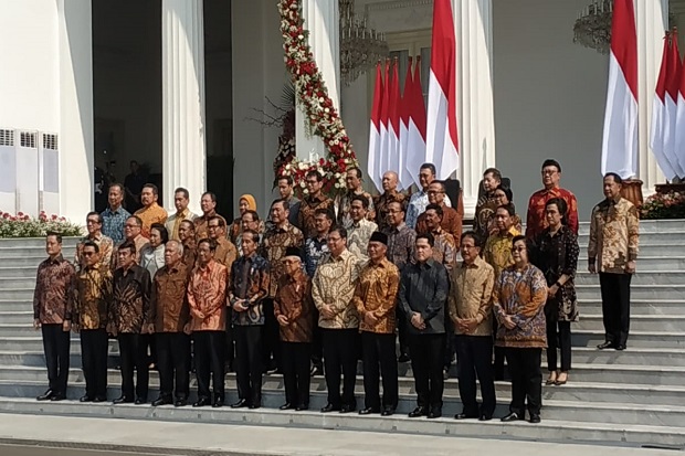 Resmi Diumumkan, Berikut Susunan Menteri Kabinet Jokowi-Maruf Amin