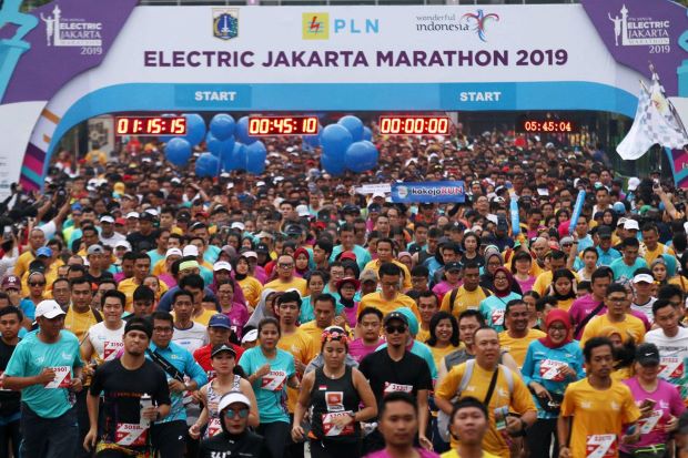 Electric Jakarta Marathon 2019 Sedot 7.000 Turis Asing
