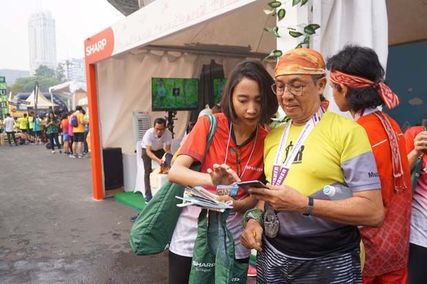 Sharp Indonesia Sebar Gaya Hidup Sehat di Electric Jakarta Marathon
