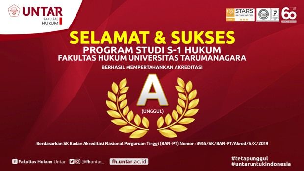 FH Untar Pertahankan Akreditasi A (Unggul)