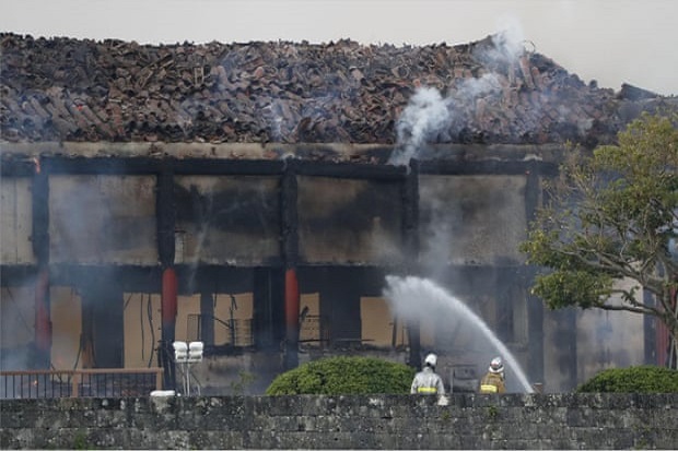 Kastil Shuri Berumur 600 Tahun di Jepang Terbakar Hebat