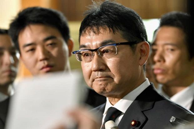 Istri Dituduh Langgar UU Pemilu, Menteri Kehakiman Jepang Mundur