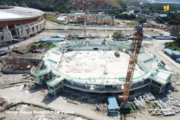 Rampung Juni 2020, Pembangunan Empat Venue PON XX Papua Sudah Lebih 50%