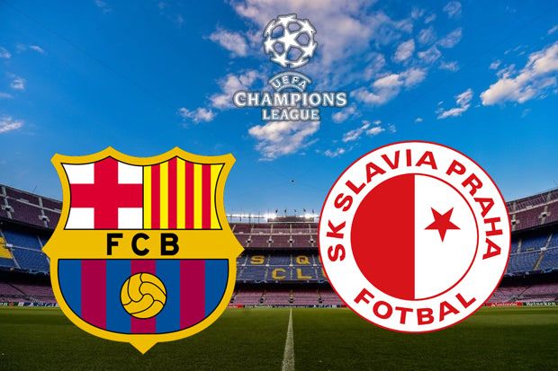 Susunan Pemain Barcelona vs Slavia Praha