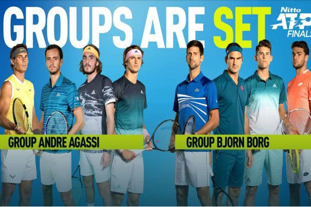 Hasil Drawing Final ATP 2019, Menanti Djokovic vs Nadal di Final