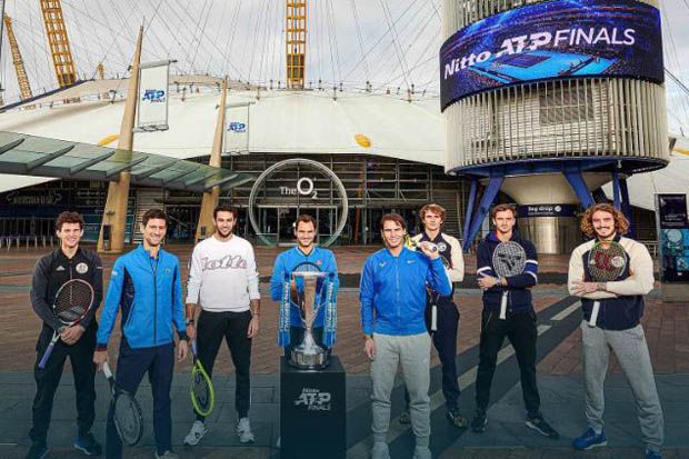 Delapan Bintang Tenis Panaskan Final ATP 2019 di  The O2 Arena