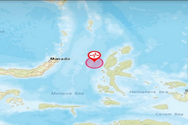 Gempa Bumi 5,9 SR Guncang Maluku Utara Dirasakan hingga Manado