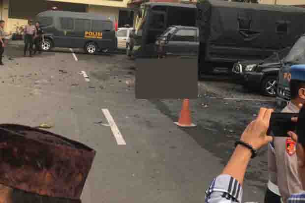 Bom Bunuh Diri di Polrestabes Medan Lukai 4 Polisi dan 1 Warga Sipil