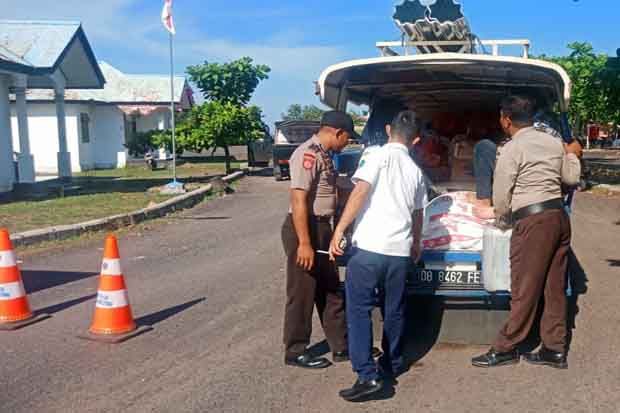 Cegah Barang Ilegal, Polisi Perketat Penjagaan Pelabuhan Feri Minahasa Utara