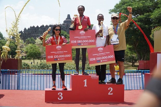 Irma Handayani Dobrak Dominasi Kenya di  Borobudur Marathon 2019