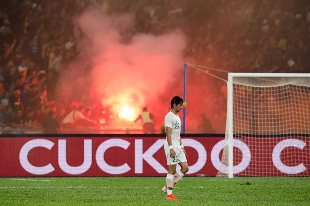 Babak I: Indonesia Tertinggal Gol Tendangan Bebas Malaysia