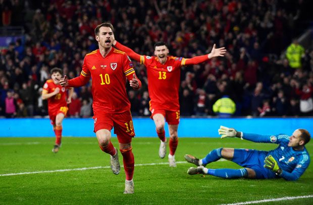 Sepasang Gol Ramsey Bawa Wales Lolos ke Piala Eropa 2020