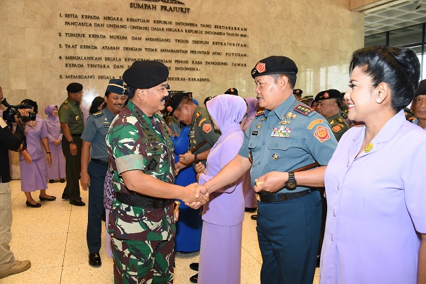 51 Pati TNI Naik Pangkat, Wakasal Mintoro Sandang Bintang Tiga
