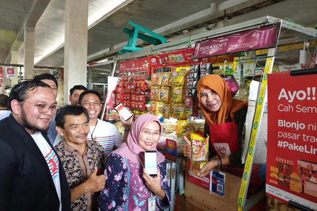 LinkAja Luncurkan Transaksi Nontunai di Pasar Peterongan Semarang