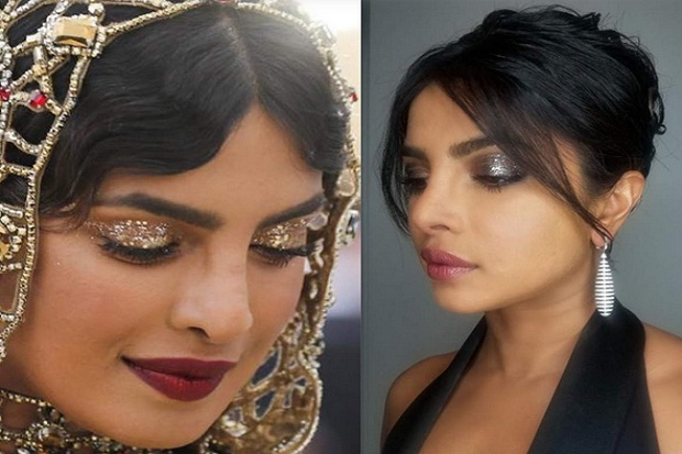 Cara Menggunakan Make-up Glitter Eye Seperti Priyanka Chopra