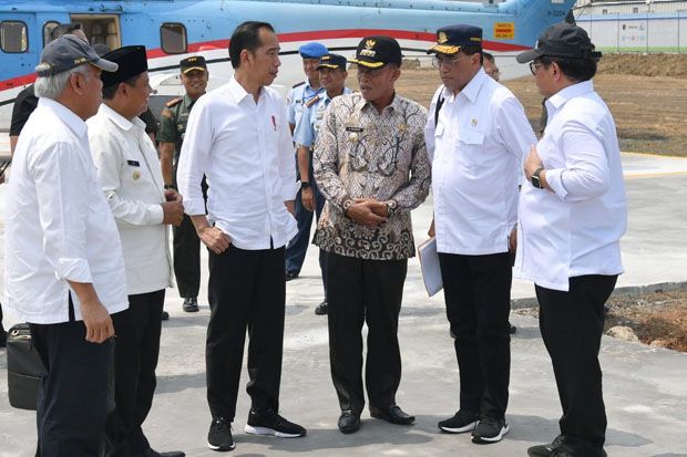 Wagub Jabar Dampingi Presiden RI Tinjau Pembangunan Pelabuhan Patimban