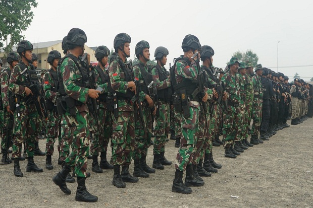 Jelang 1 Desember, TNI-Polri Apel Siaga Amankan Timika Papua