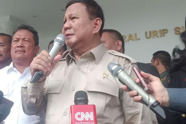 Reaksi Menhan Prabowo Tanggapi Insiden Ledakan di Monas