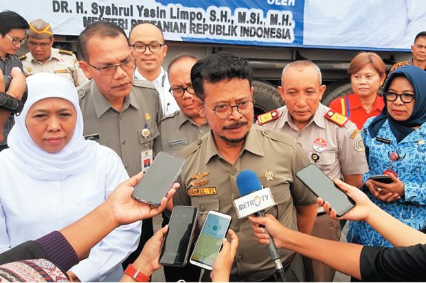 Mentan dan Gubernur Jatim Lepas Ekspor di Pelabuhan Tanjung Perak